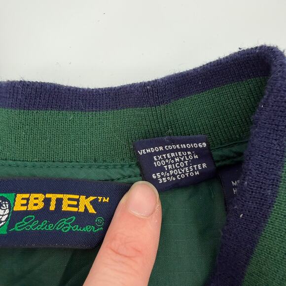 Vintage Eddie Bauer EBTek Green Pullover Jacket - Made in Korea - Picture 7 of 7